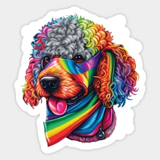 More Dogs of Color - #4 (Poodle) Sticker